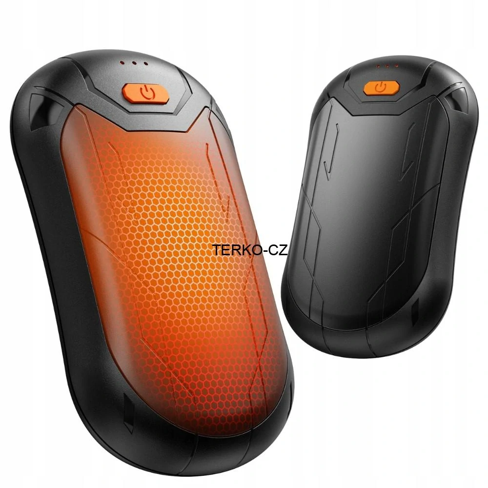 Elektrický kapesní ohřívač rukou - powerbanka 4000 (2x2000) mAh černá 170g