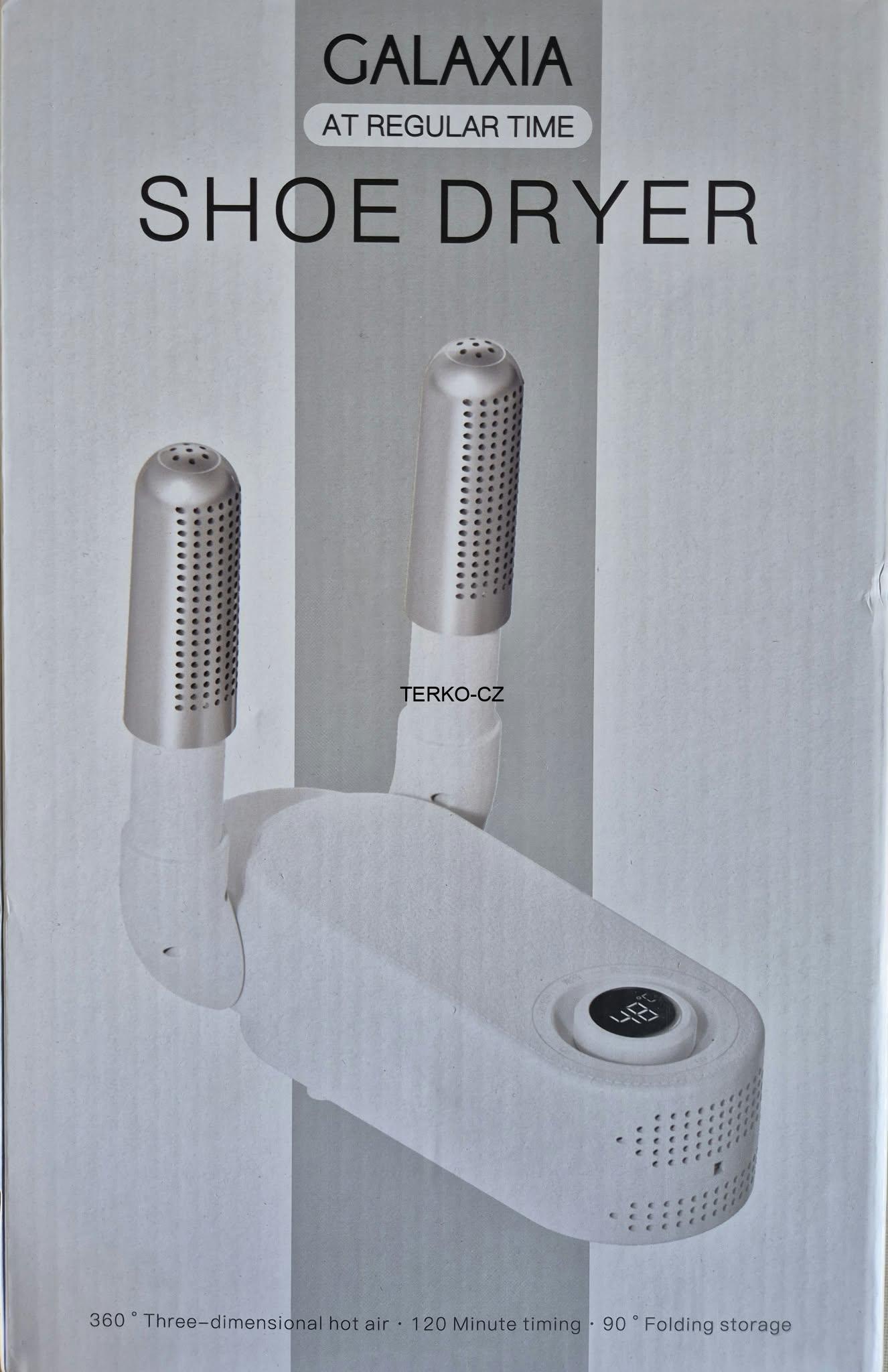 Elektrický teplovzdušný vysoušeč obuvi 130W 220V