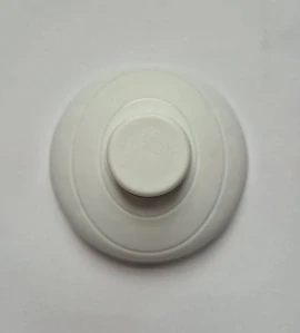 Průchozí vypínač nášlapný- nožní kruhový bílý