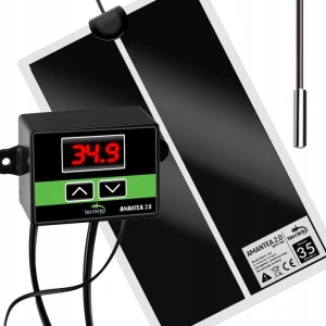 Topná folie 14x15cm s termostatem a externím čidlem 230V / 5W