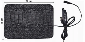 Topná voděodolná podložka 15x22 cm s regulací 5V / 8,5W USB napájení 25-40°C