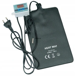 Topná vodotěsná podložka 15x25 cm s termostatem a externím čidlem 230V / 10W