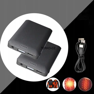 Sada 2 ks powerbanka, černá, 2 x 5000 mAh, 2 x 95g