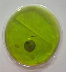 Zahřívací polštářek - kruh žlutozelený 68g