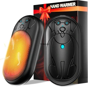 Elektrický kapesní ohřívač rukou - powerbanka 6000 (2x3000) mAh černá 150g