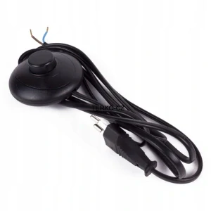 Kabel s nožním vypínačem černý 2 m