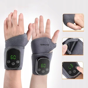 Elektrický masažní pás na zápěstí, 5 úrovní ohřevu, 3 režimy vibrací, USB