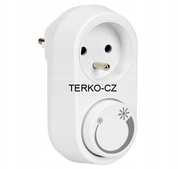 Zástrčka - regulátor světla pro LED a HALOGEN, 3-200 W