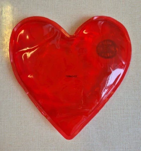 Zahřívací polštářek - srdce velké 11x11,5 cm, 122g