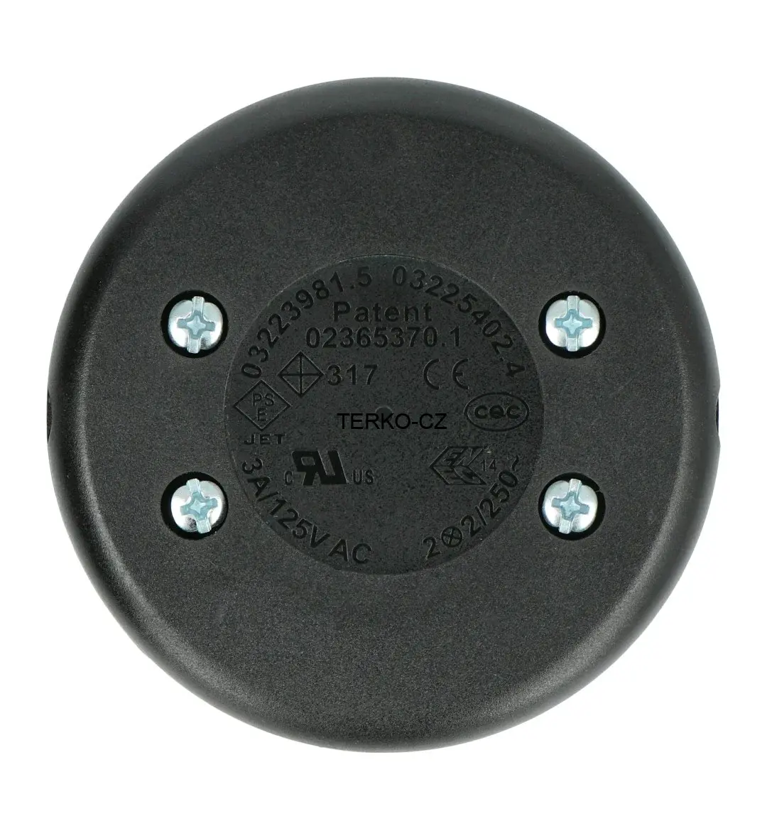 Průchozí vypínač nášlapný- nožní kruhový bílý