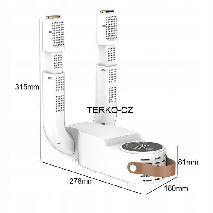 Elektrický teplovzdušný vysoušeč bot a rukavic odvlhčovač pohlcovač pachů - 180W