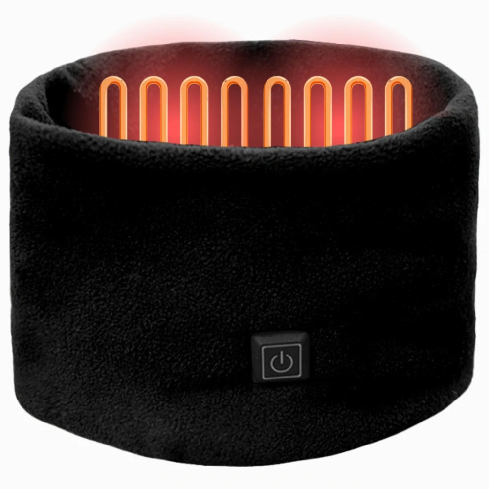 Vyhřívaný elektrický nákrčník černý na USB 