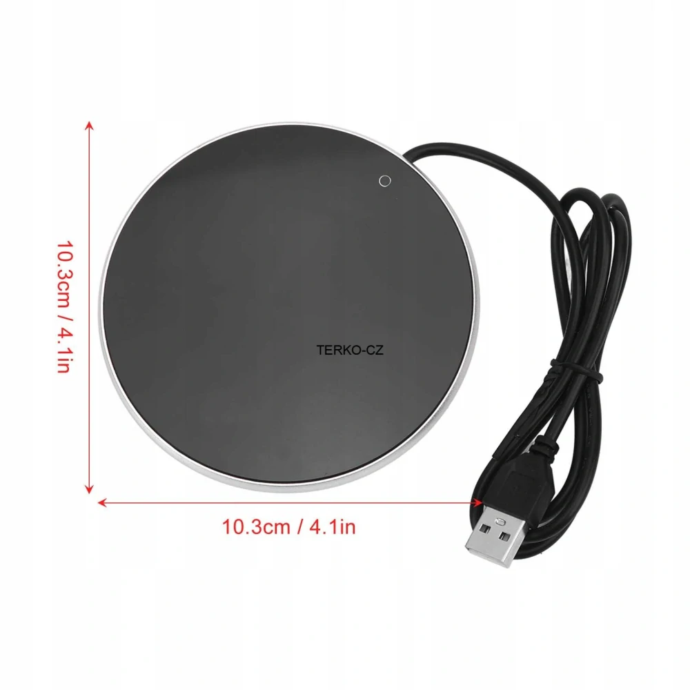 Elektrická podložka pro ohřev hrnku, průměr 10cm výkon 8-10W