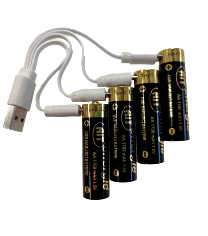 USB nabíjecí baterie AiT, AA Li-ion, 4ks