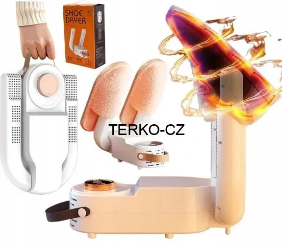 Elektrický teplovzdušný vysoušeč obuvi s časovačem, sušička bot - 150W