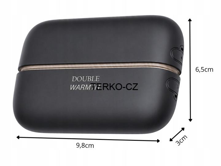 MAGNETICKÝ ELEKTRICKÝ OHŘÍVAČ RUKOU 2V1 USB ČERNÝ 7W 5V
