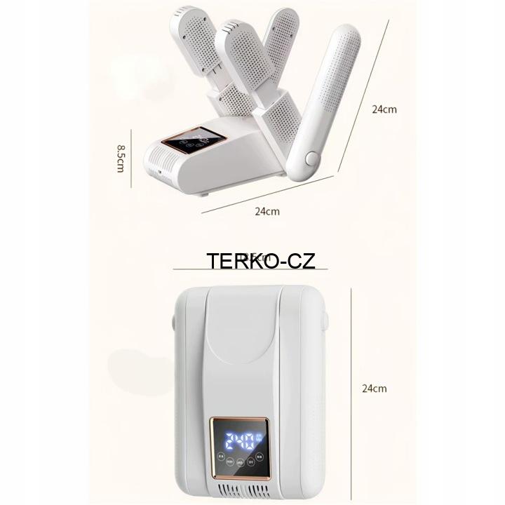 Eektrický teplovzdušný vysoušeč obuvi s desinfekcí, 220V 150W
