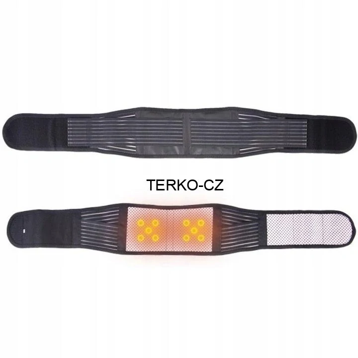 Magnetický samozahřívací bederní ledvinový pás s turmalínem, vel.XL