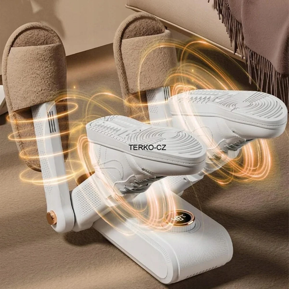 Elektrický teplovzdušný vysoušeč obuvi se 4 rameny - pro 2 páry bot - 150W