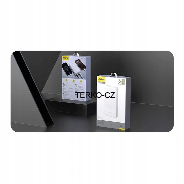 Powerbanka 20 000 mAh 10 W 2x USB A USB C LED bílá