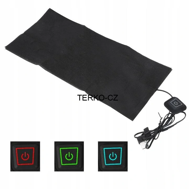Vyhřívací podložka do oblečení 35x15cm USB 5V 8W