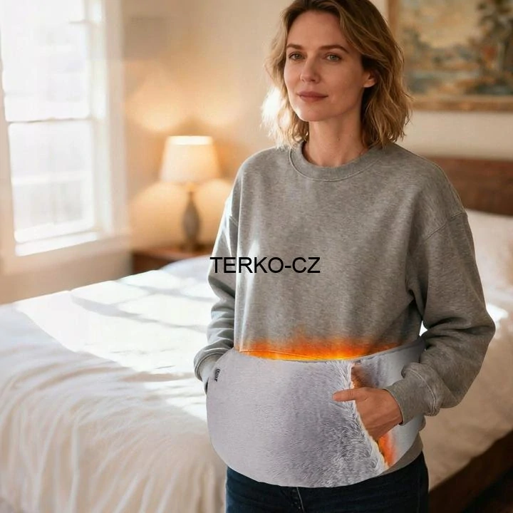 Elektrický vyhřívaný bederní pás s kapsou USB