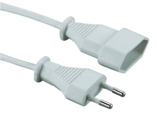 Prodlužovací kabel - EURO, bílý 5m